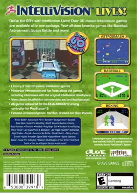 Intellivision Lives! box cover back